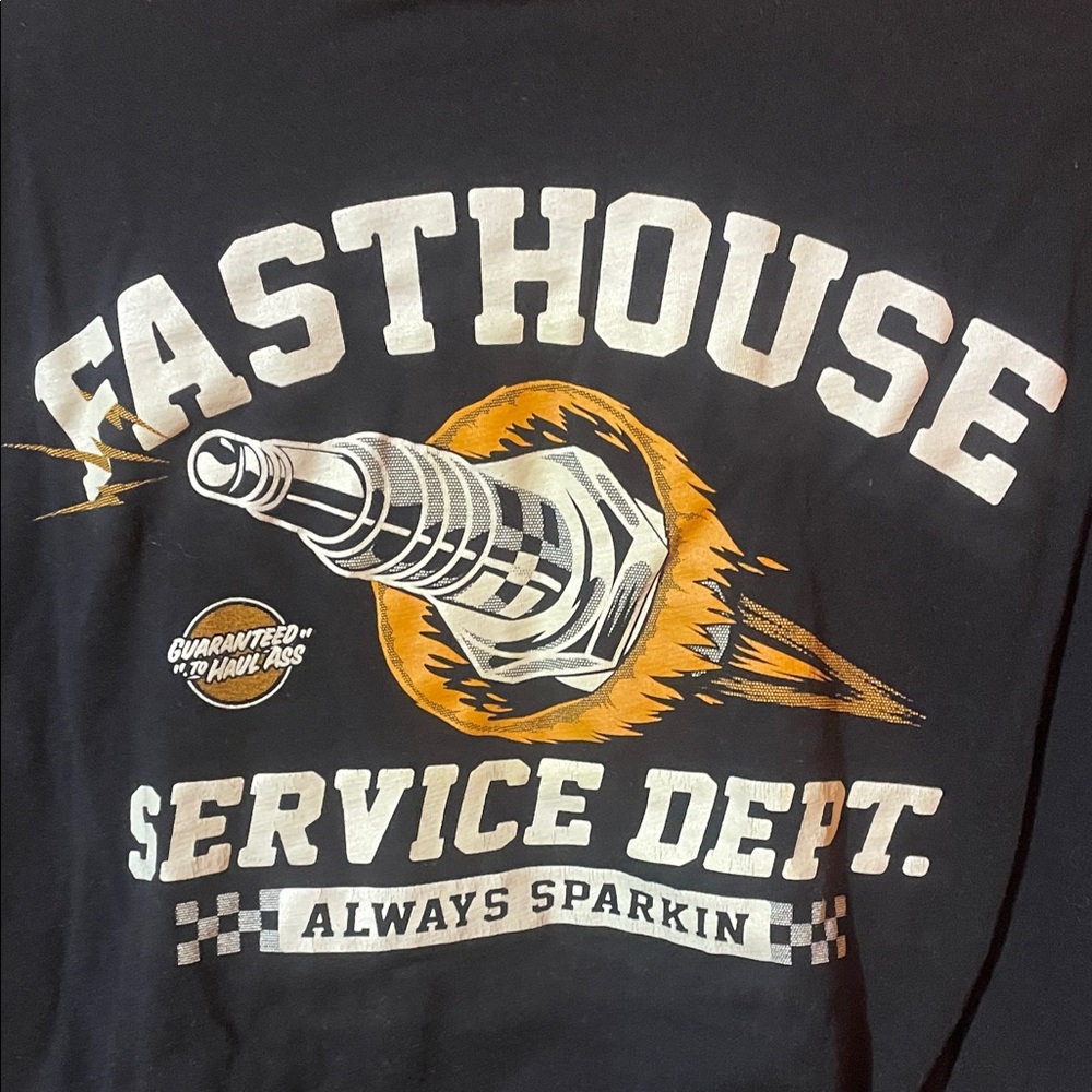 Fasthouse - Service DEPT. Black Men's T-Shirt - Picture 5 of 6